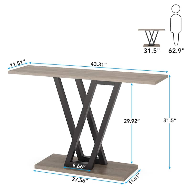 Industrial Console Table For Entryway