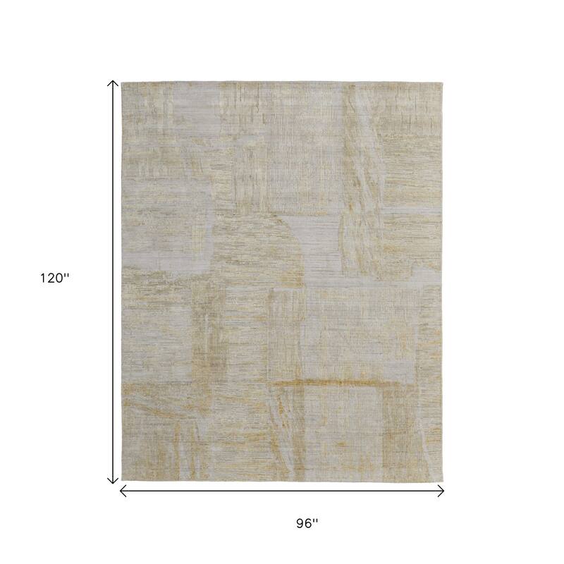 HomeRoots Abstract Modern Rectangle Area Rug - 120.00 in. x 96.00 in. x 0.39 in.
