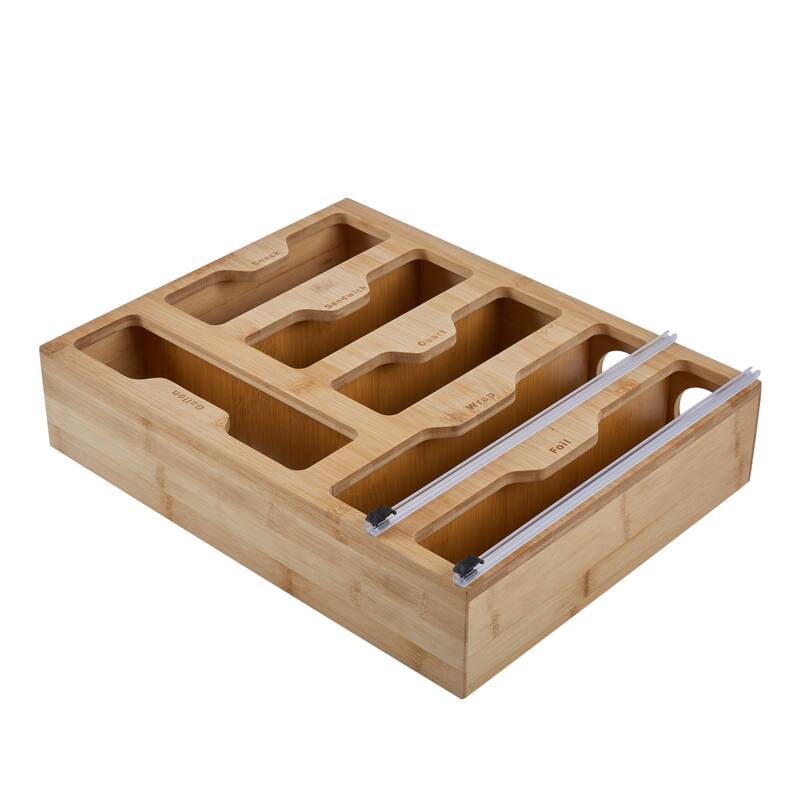 Kitchen Details Bamboo Kitchen Drawer Organizer - Brown