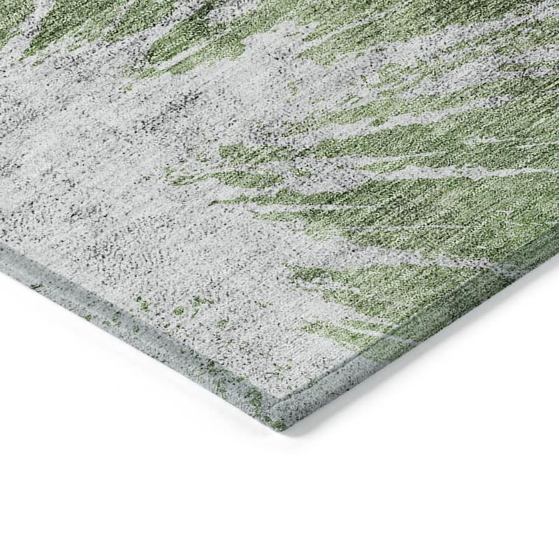 HomeRoots Abstract Transitional Rectangle Outdoor Rug