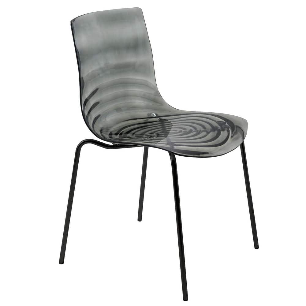 ABS Plastic Dining Chair with Stainless-Steel Legs Astor Series by LeisureMod