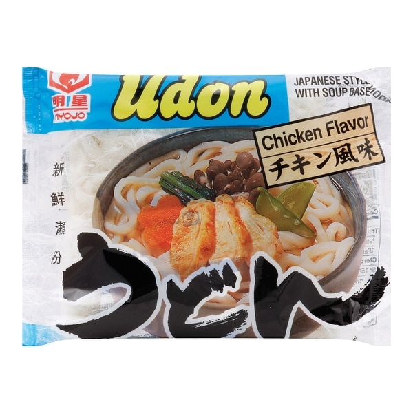 Myojo Japanese Style Udon Noodles - Chicken - Case of 30 - 7.22 oz.