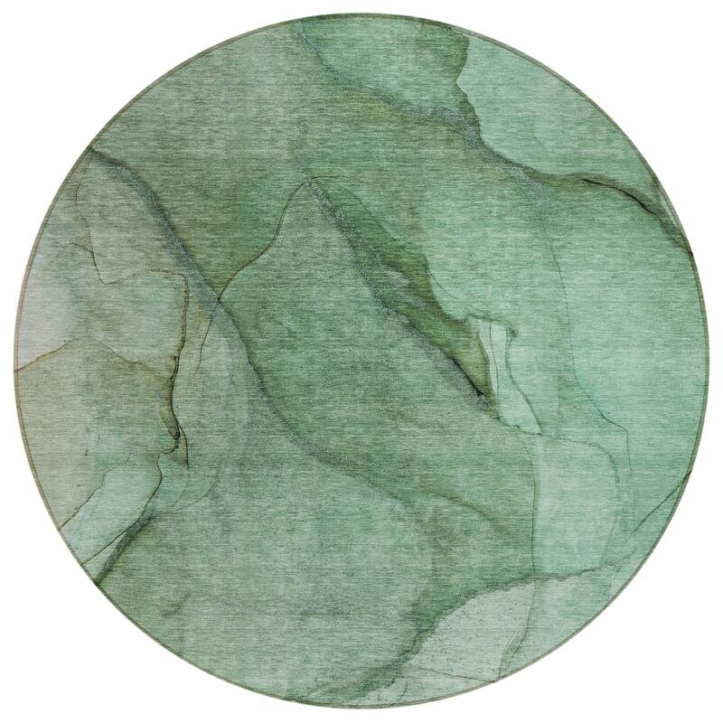 Machine Washable Indoor/ Outdoor Chantille Contemporary Abstract Rug