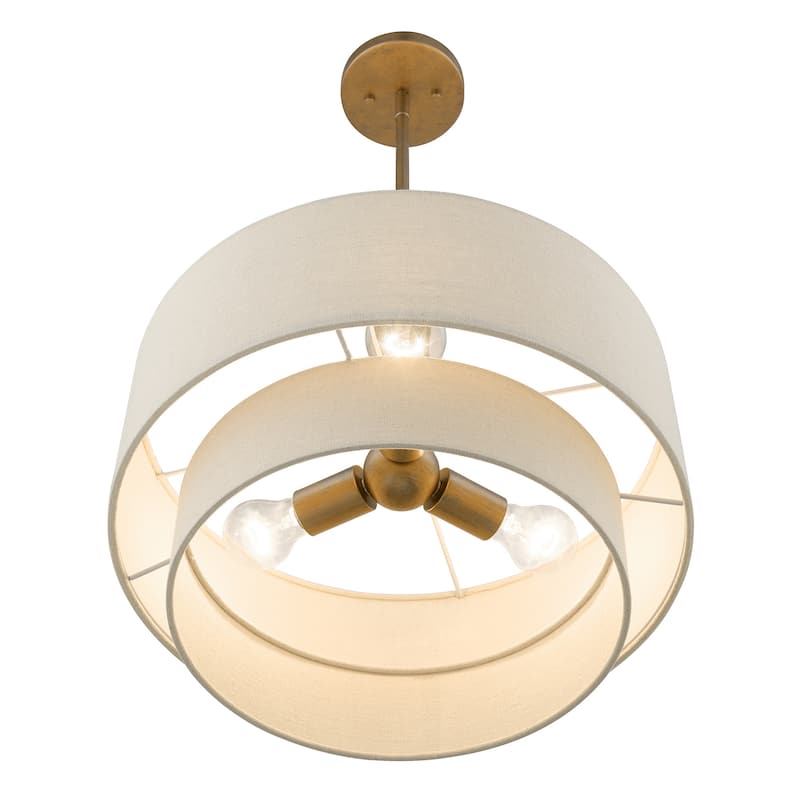 Livex Lighting 58892 Bellingham 3 Light 17" Wide Waterfall Chandelier