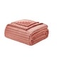 preview thumbnail 84 of 97, Empyrean Cut Plush Fleece Throw Blanket - Lightweight Super Soft Fuzzy Luxury Bed Blanket for Bed Full/Queen (90"x90") - Misty Rose