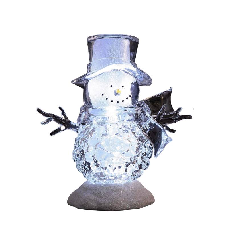 Ice Cube Snowman Christmas Decorations - 9" - Set of 4