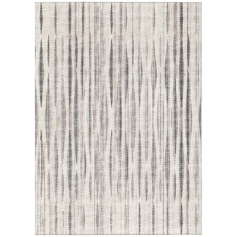 Indoor/Outdoor Waverly Modern Stripes Washable Rug