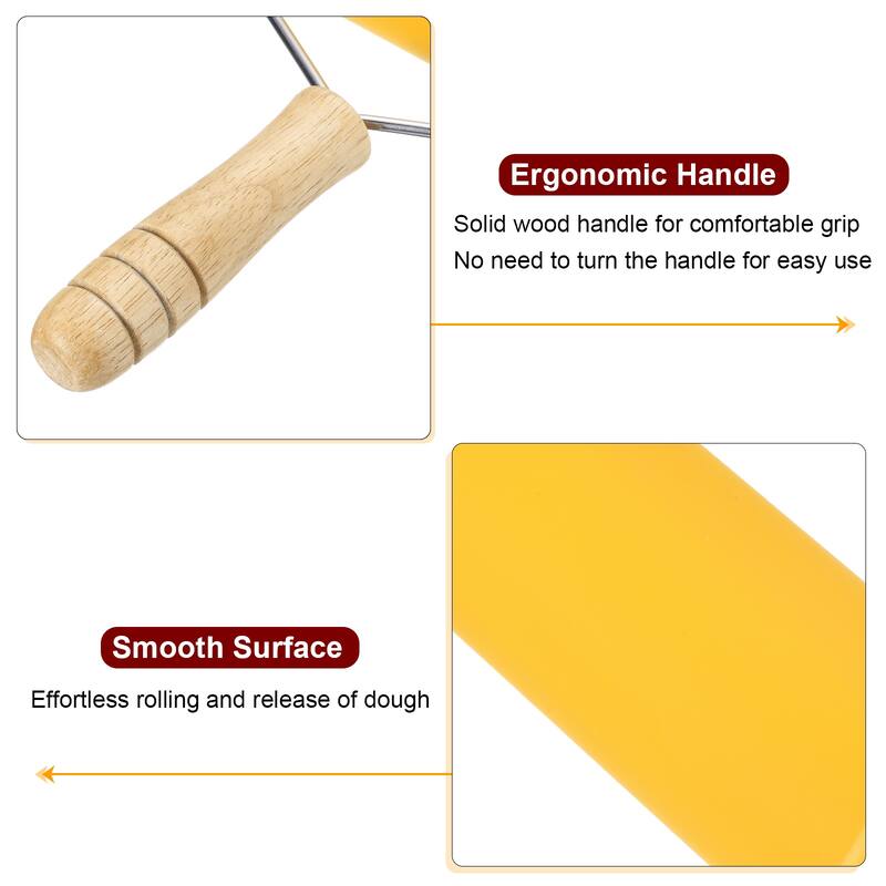 Rolling Pin 7.6" x 1.69" T-Maple Silicone Roller