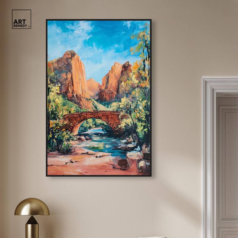 Bridge in Time Canvas by Art Remedy