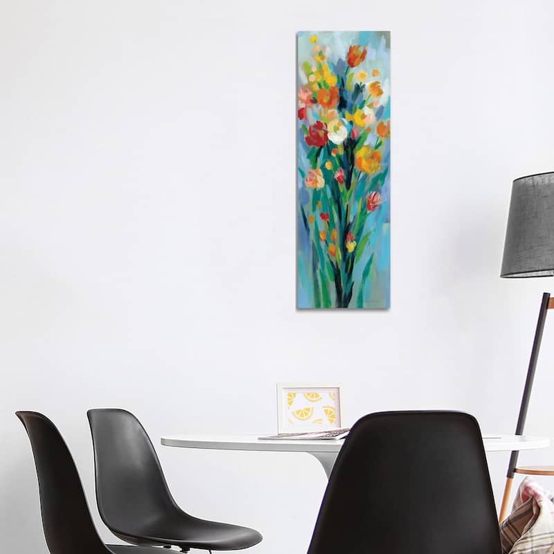 iCanvas "Tall Bright Flowers II" by Silvia Vassileva Canvas Print - 48x16x1.5