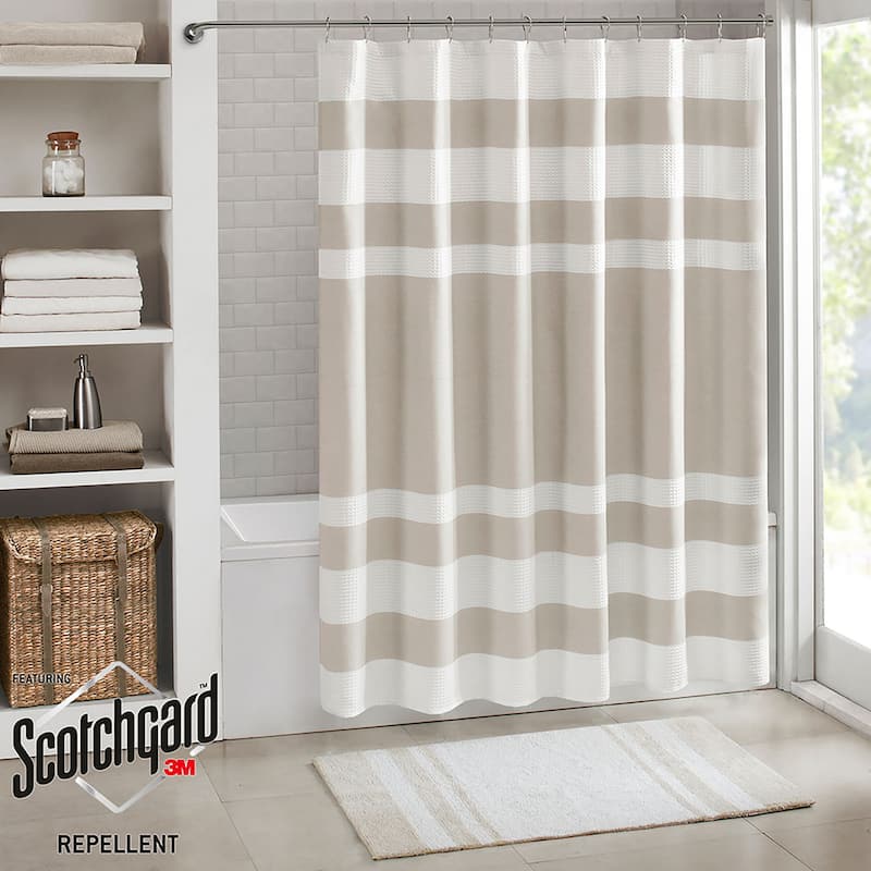 Porch & Den Niantic Shower Curtain - 54x78" - Taupe