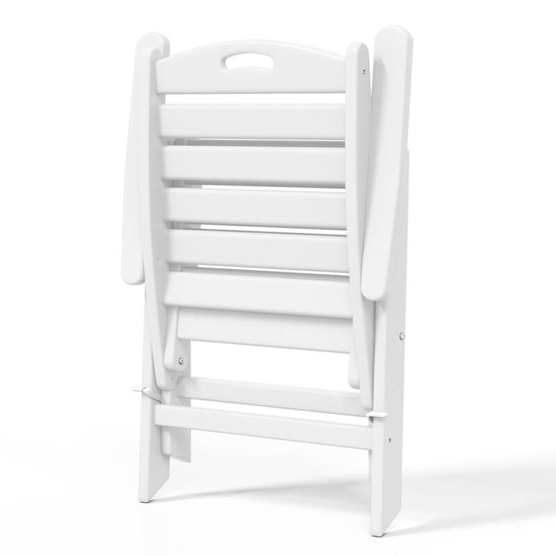 Laguna 7-Piece Rectangular Table Folding Highback Chair Dining Set