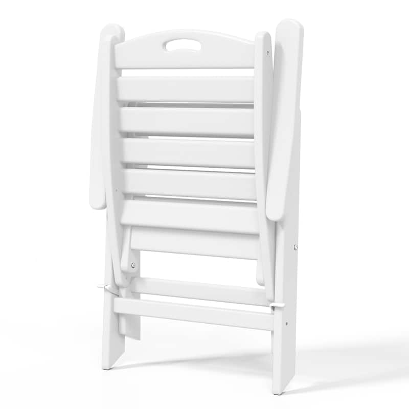 Laguna Foldable Highback Patio Dining Chair with Adjustable Recline Feature