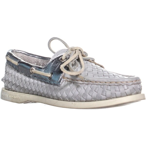 sperry woven boat shoes