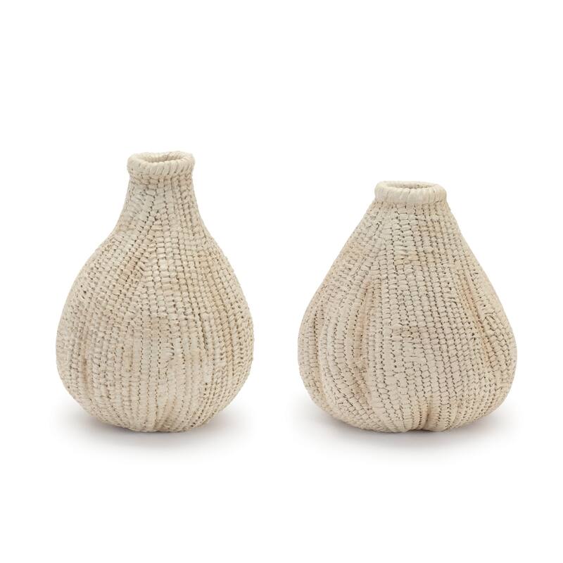 Braided Terracotta Bud Vases - 5.75" - Set of 4