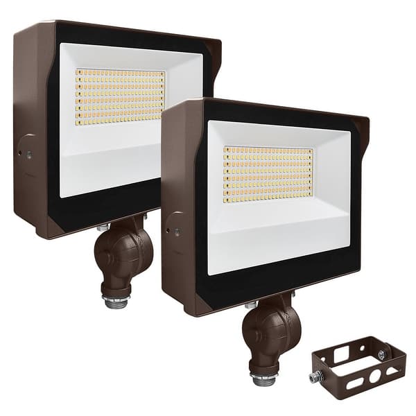 Luxrite 35/50/60W LED Flood Lights Outdoor with Photocell Up to 8760LM ...