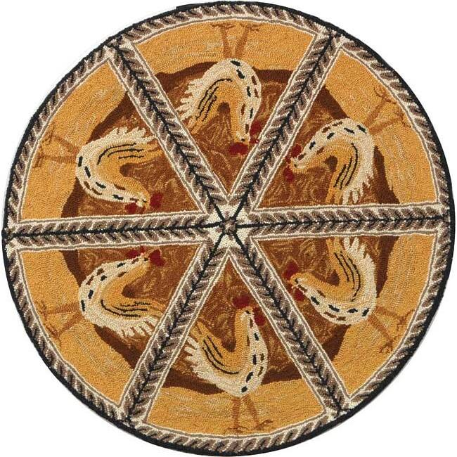 SAFAVIEH Handmade Chelsea Shawnee French Country Wool Rug