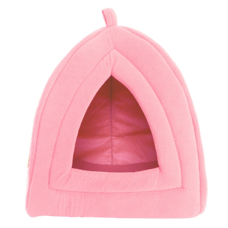Petmaker Cozy Kitty House Cave Plush Cat Tent Bed with Removable Foam Cushion