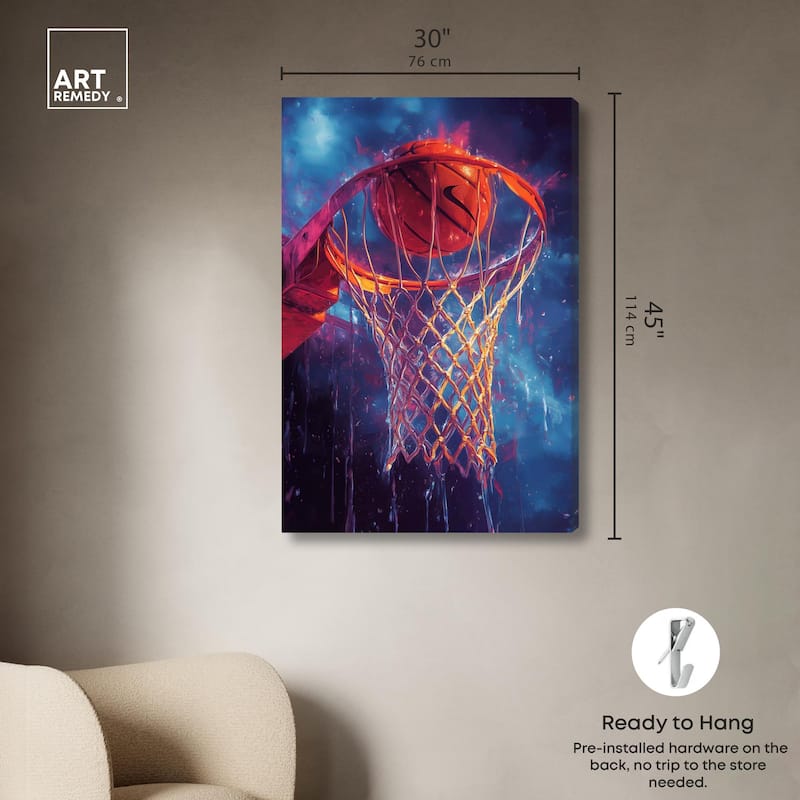 Through the Hoop Canvas by Art Remedy, Gallery Wrapped