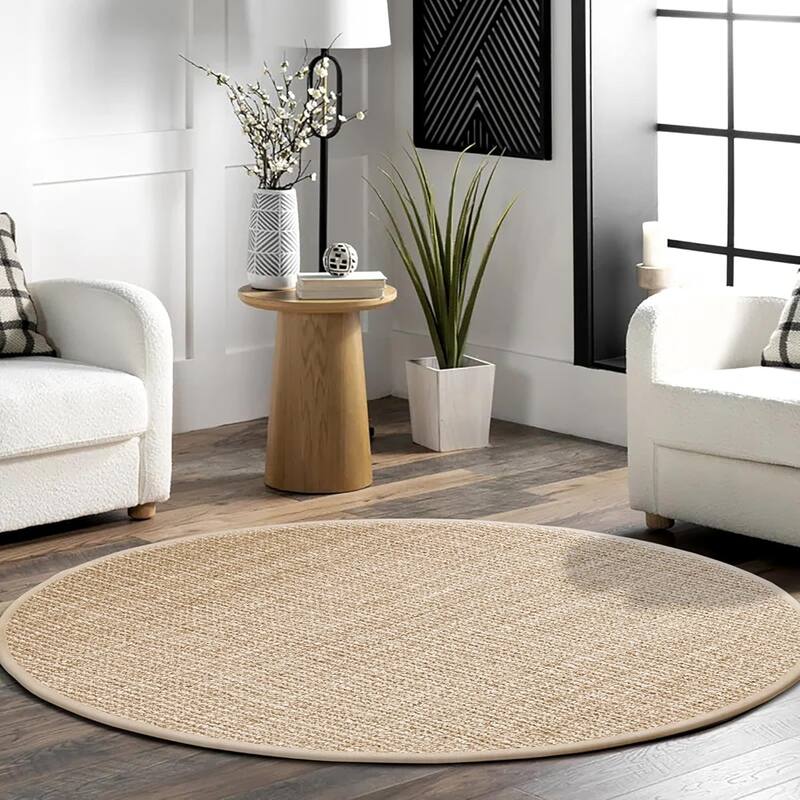 Delara Handwoven Boucle Area Rug, 100% Natural Texture & Lasting Durability for Modern High-Traffic Areas like Living Rooms
