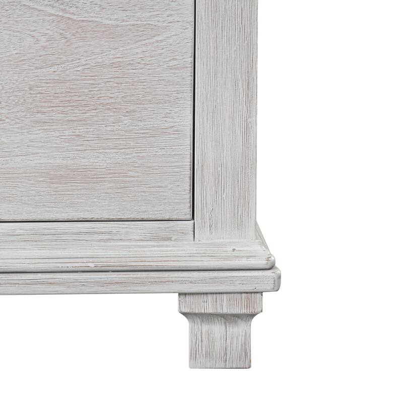 Furniture of America Eleanor Modern Rustic Weathered Grey Solid Wood 5-Drawer Chest