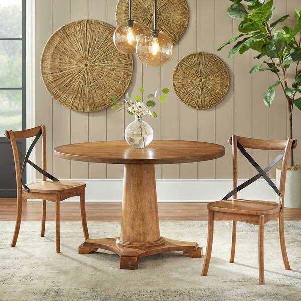 slide 2 of 9, Simple Living Mallory 3-piece Dining Set Brown