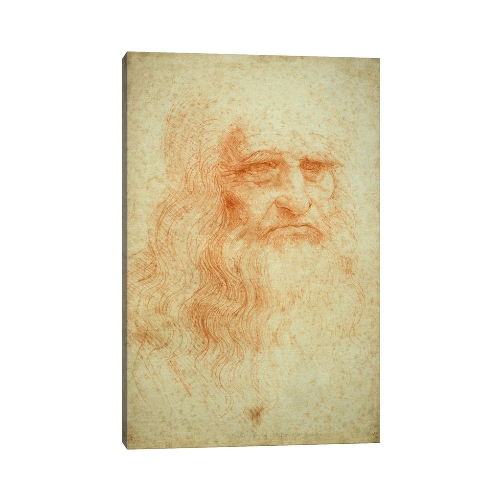 iCanvas "Self Portrait, c.1515-16 (Musei Reali Torino)" by Leonardo da Vinci Canvas Print
