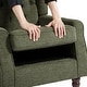 preview thumbnail 46 of 77, Button Tufted Armchair Wingback Wood legs Accent Chairs (Set of 2)