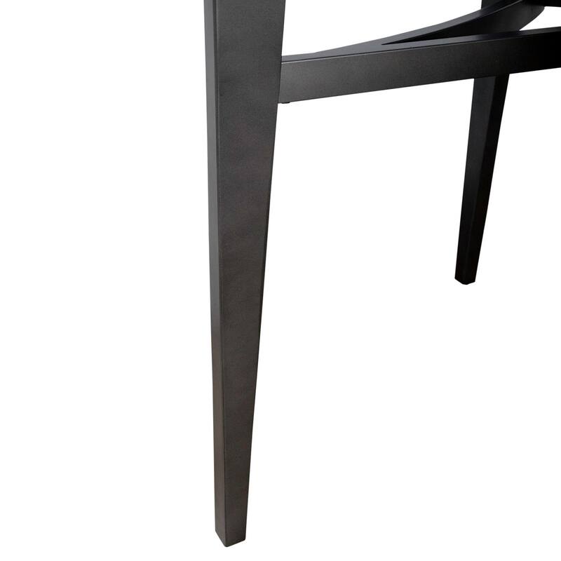Liberty Furniture Capri Glass Top Sofa Table, Optional Upholstered Ottoman Seats