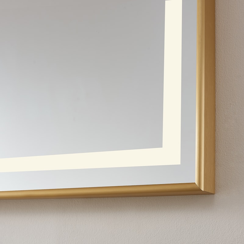 72" Rectangular LED Lighted Accent Bathroom/Vanity Wall Mirror - 72