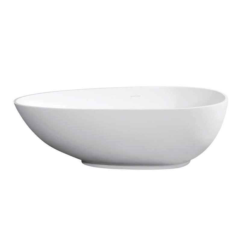 Kingston Brass VRTOV683321 Arcticstone 67" Free Standing Solid Surface