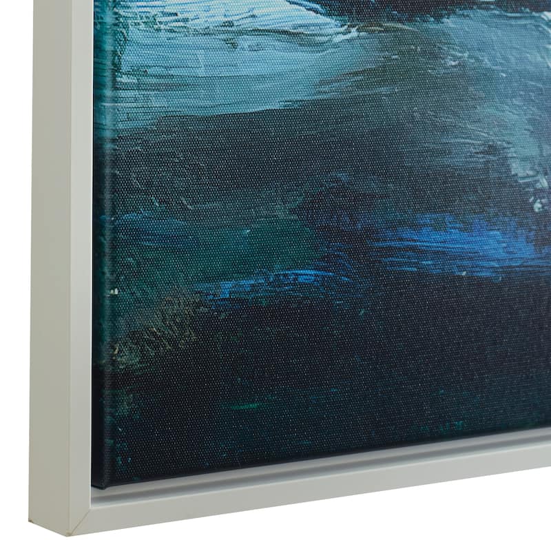 'Wave' Solid Wood Framed Canvas Art by Gia Moody