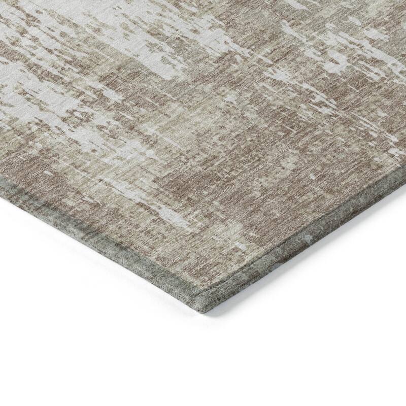 HomeRoots Abstract Transitional Rectangle Outdoor Rug