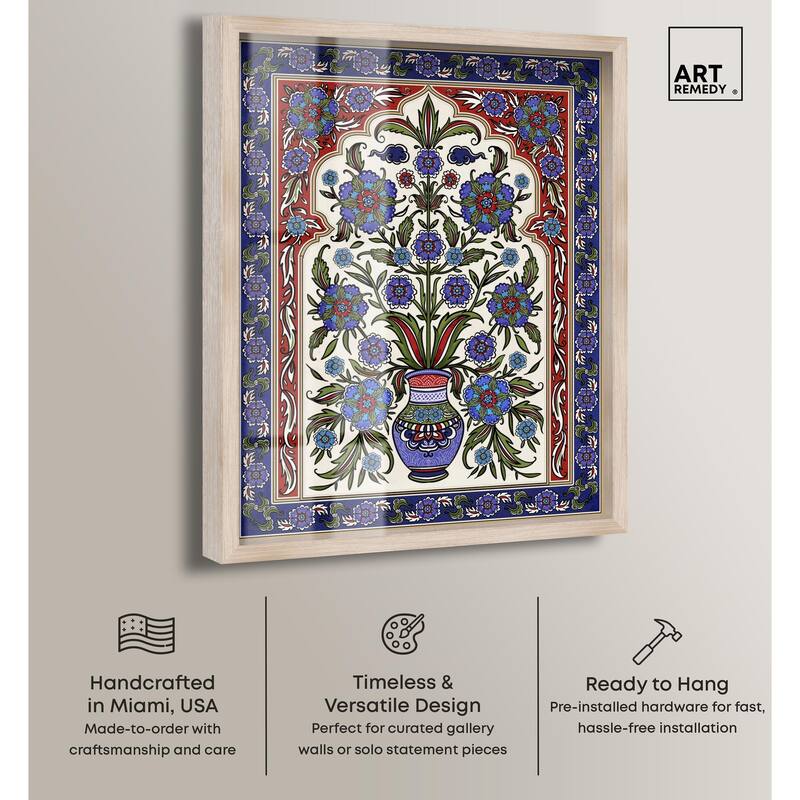 Royal Vase Bloom Shadowbox by Art Remedy