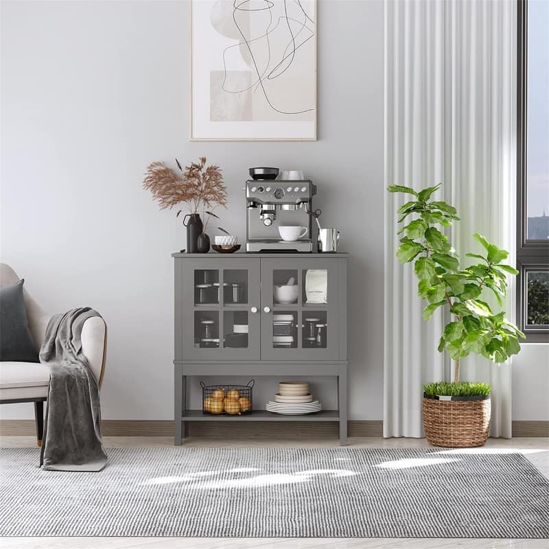 Modern Sideboard Buffet Cabinet - 31.5" L x 11'W x 33" H