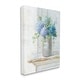 preview thumbnail 3 of 15, Stupell Blue Hydrangea Bouquet Country Milk Tin Floral Painting Canvas Wall Art