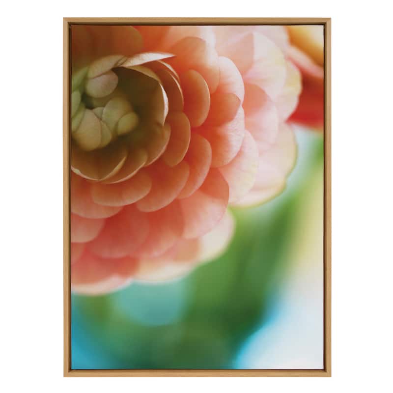 Kate and Laurel Sylvie Light Side Framed Canvas by Alicia Bock
