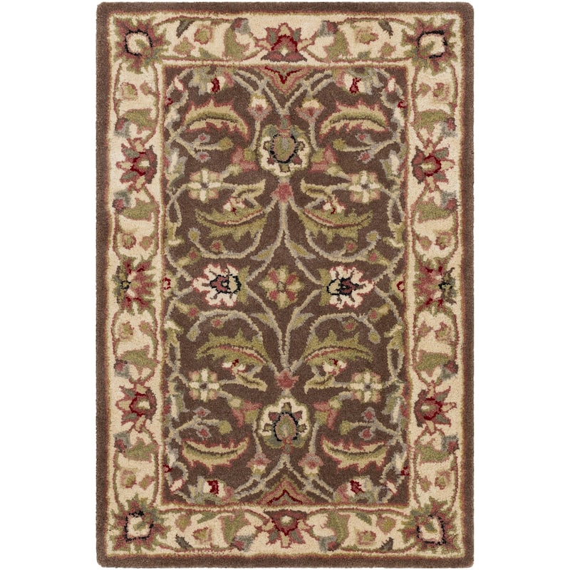 Livabliss Traditional Caesar Border Area Rug
