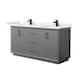 Option Dark Gray / White Quartz Top / Matte Black