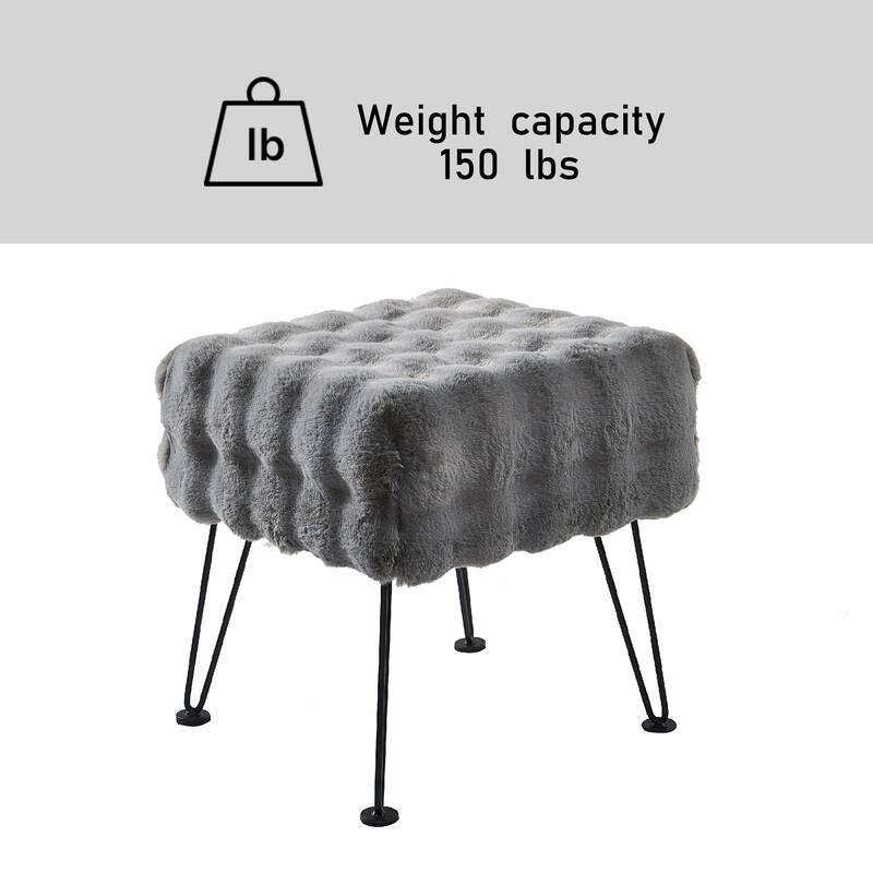 Bubble Textured Stool- 17x17x17"