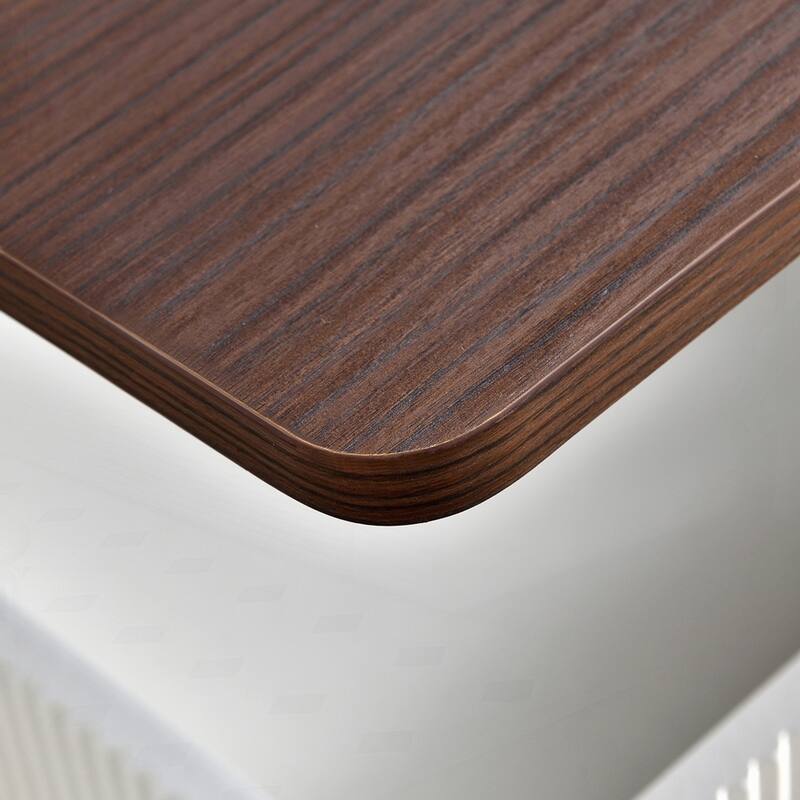 Multifunctional Sofa Side Table with Lift-Top
