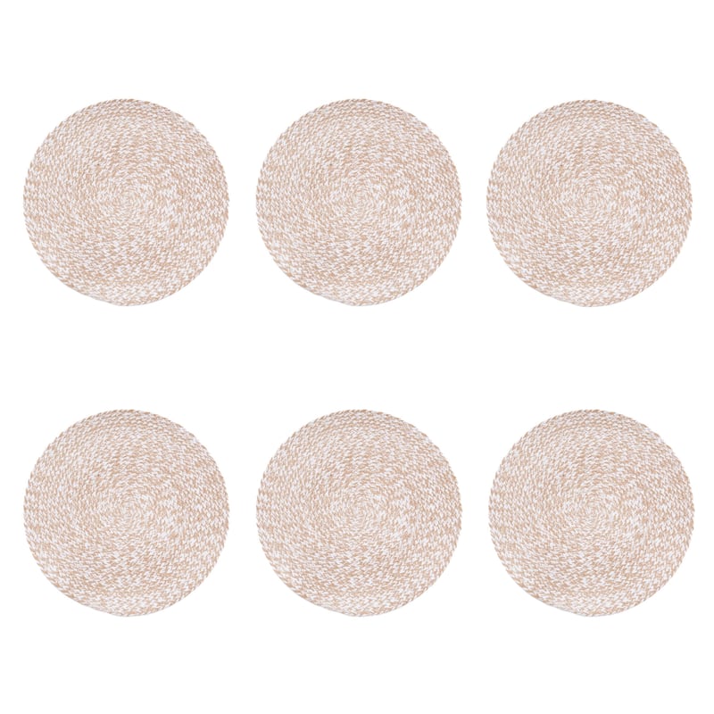 Braided Round Placemats Sets of 6 Collection