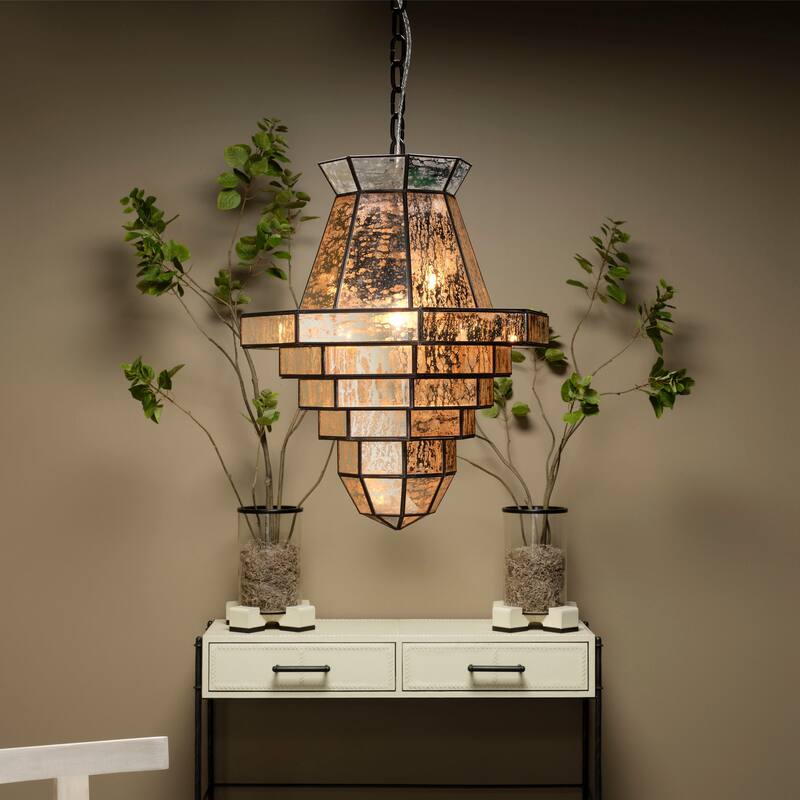 Jamie Young Imperial 1-Light Glass and Metal Pendant - 60 Max Wattage, Volts 120