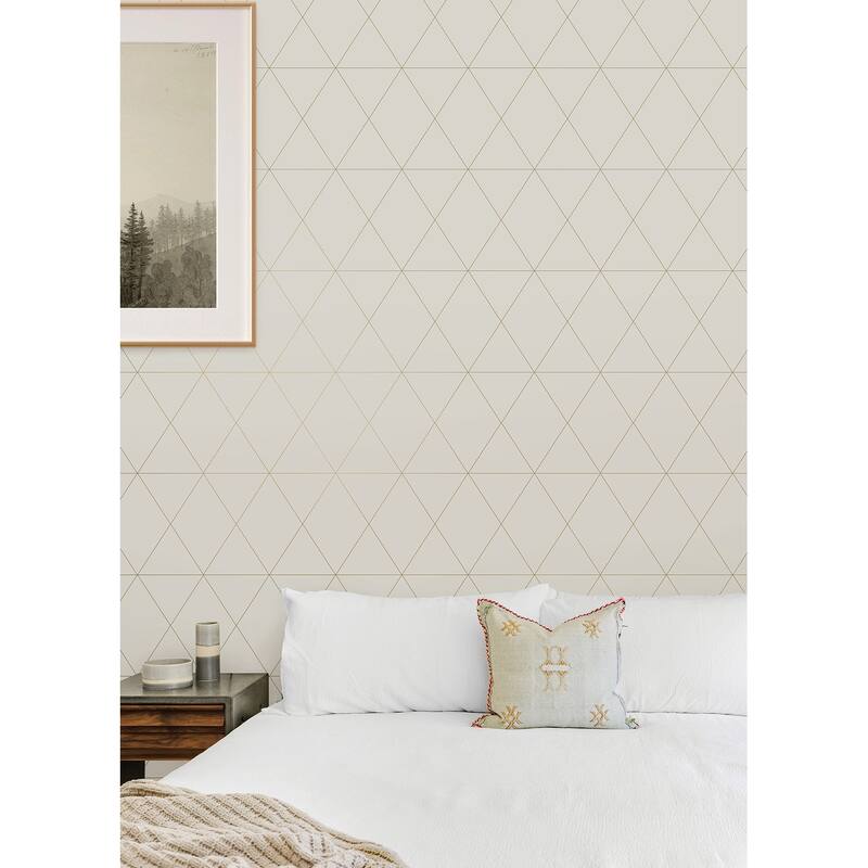 Scott Living Double Take Gold Self Adhesive Wallpaper