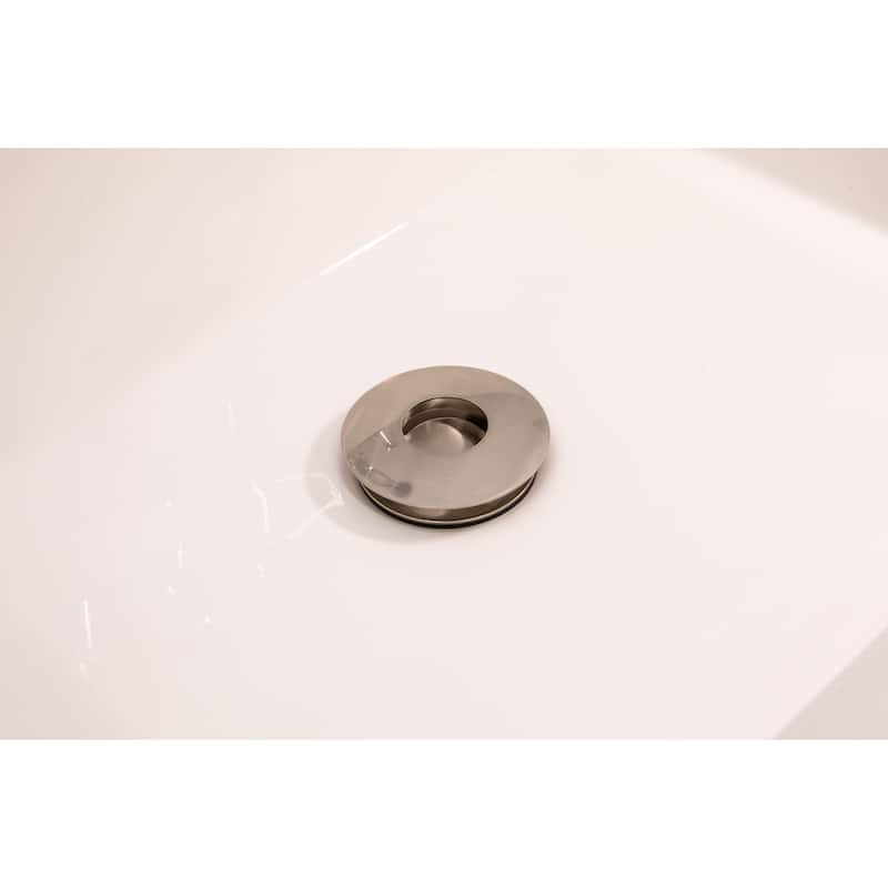 Keeney Push Button Bathroom Sink Drain without Overflow - N/A