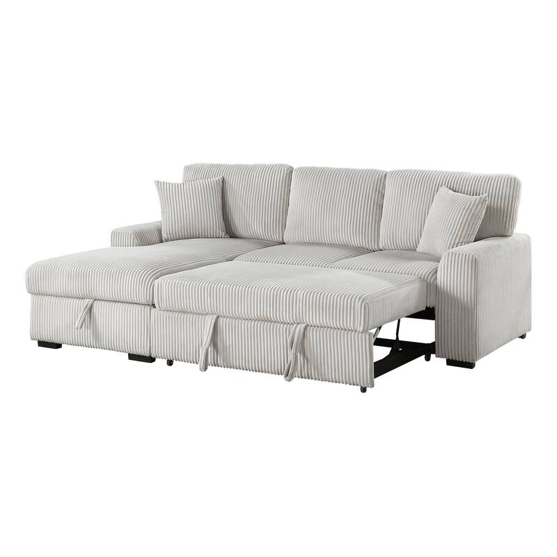 Manche 2-Piece Sectional Sofa with Pull-out Bed and Left Chaise