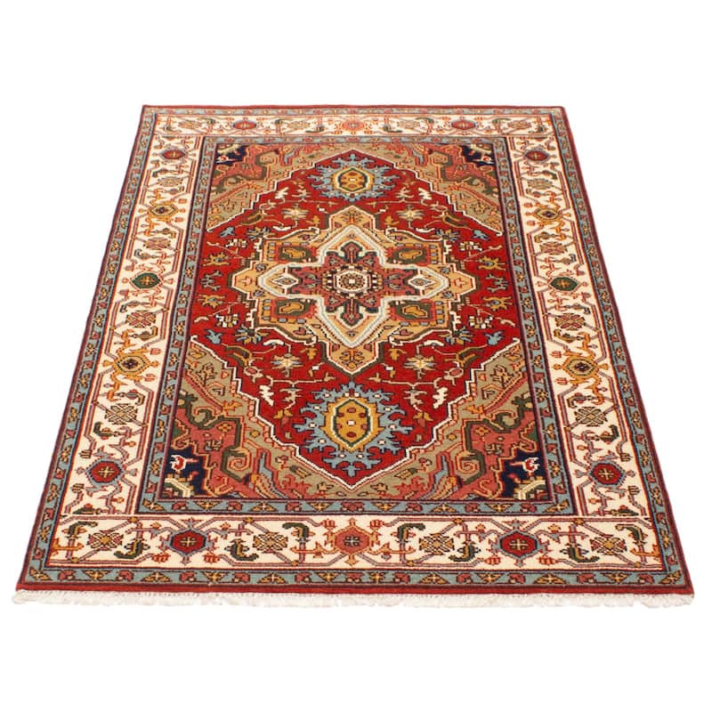 ECARPETGALLERY Hand-knotted Serapi Heritage Red Wool Rug - 5'1 x 7'11