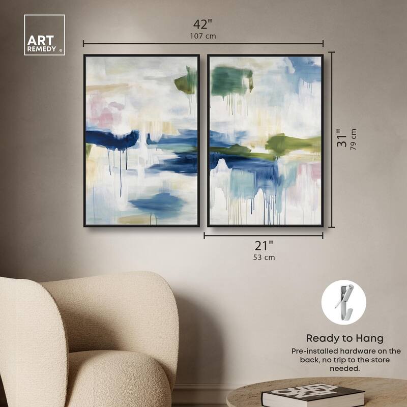 Kairos I Canvas Set of 2 by Art Remedy