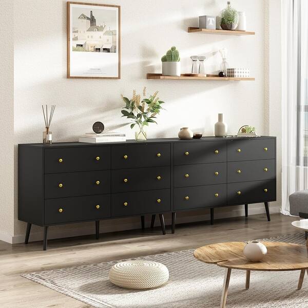 mid century modern black dresser SOLD!! Please Do Not Purchase!!! Gorgeous Mid Century Modern Stanley Black Refinished Dresser - MCM - Lowboy - Sideboard - Buffet