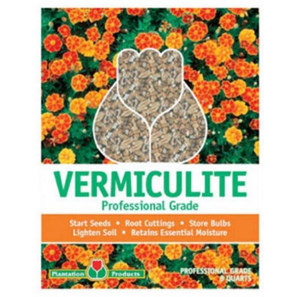 8QT Professional Grade Vermiculite by Plantation Products 2 Pack 